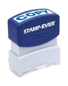 Stamp-Ever Pre-inked Blue Copy Stamp - Message Stamp - "COPY" - 0.56in Impression Width x 1.69in Impression Length - 50000 Impression(s) - Blue - 1 Each