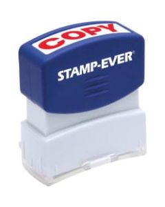 Stamp-Ever Pre-inked Red Copy Stamp - Message Stamp - "COPY" - 0.56in Impression Width x 1.69in Impression Length - 50000 Impression(s) - Red - 1 Each