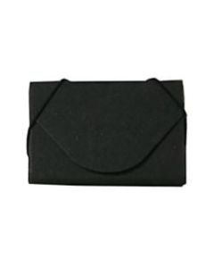 JAM Paper Business Card Case, 3 1/2in x 2 1/4in x 1/4in, 100% Recycled, Black Kraft