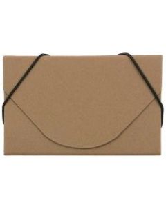 JAM Paper Business Card Case, 3 1/2in x 2 1/4in x 1/4in, Natural Kraft