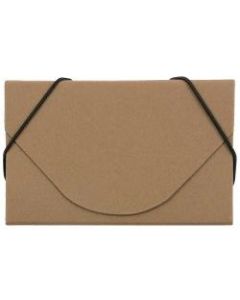 JAM Paper Business Card Case, 3 1/2in x 2 1/4in x 1/4in, Natural Kraft