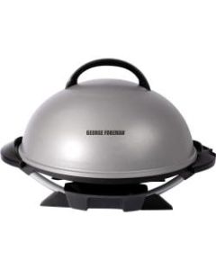 George Foreman Indoor,Outdoor 15+ Serving Domed Electric Grill - Silver - 2 Sq. ft. Cooking Area - Silver