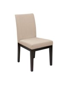Ave Six Dakota Parsons Chair, Linen/Dark Brown