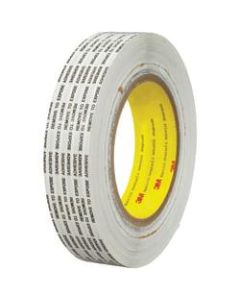 3M 466XL Adhesive Transfer Tape, 3in Core, 1in x 1,000 Yd., Clear, Case Of 6