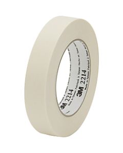 3M 2214 Masking Tape, 1in x 60 Yd., Natural, Case Of 12