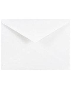 JAM Paper Booklet Invitation Envelopes, A2, Gummed Seal, White, Pack Of 25
