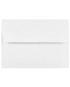JAM Paper Booklet Invitation Envelopes, A6, Gummed Seal, White, Pack Of 25