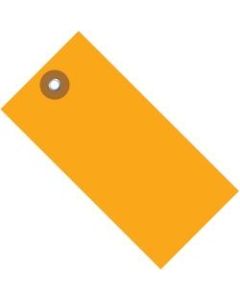 Office Depot Brand Tyvek Shipping Tags, 3 1/4in x 1 5/8in, Orange, Case Of 100