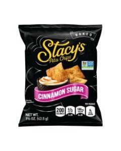 Stacys Cinnamon Sugar Pita Chips, 1.5 Oz, Pack Of 24