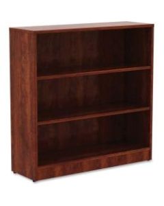 Lorell Laminate Bookcase, 3-Shelf, 36inH, Cherry