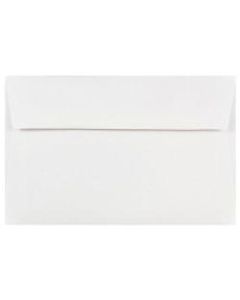 JAM Paper Booklet Invitation Envelopes, A9, Gummed Seal, White, Pack Of 25