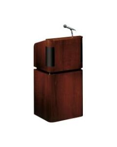 Oklahoma Sound? Tabletop & Base Combo Sound Lectern With Headset Wireless Microphone, Mahogany/Walnut