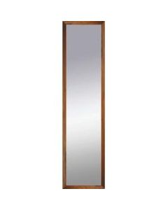 PTM Images Framed Mirror, Shadowbox, 48inH x 12inW, Natural Brown