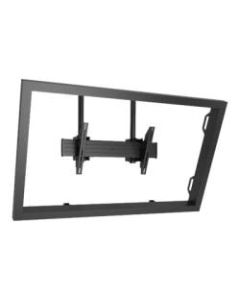 Chief Fusion X-Large Dual Pole XCM7000 - Mounting component (mounting rail, 2 interface brackets, 2 back covers, 2 array heads) for flat panel - black - screen size: 60in-90in - ceiling mountable