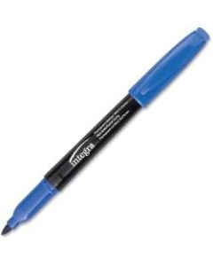 Integra Permanent Fine-Point Markers, Blue, Pack Of 12