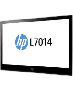 HP L7014 14in WXGA LED LCD Monitor - 16:9 - Black, Asteroid - 14in Class - 1366 x 768 - 14.4 Million colors - 200 Nit - 16 ms - DisplayPort