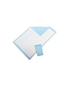 Medline Disposable Extra-Fluff Underpads, 30in x 30in, Blue, Pack Of 10