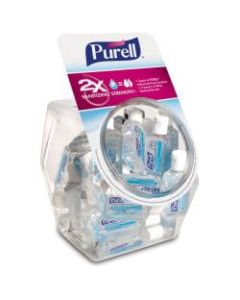 Purell Advanced Hand Sanitizer Refreshing Gel, 1 Oz, Clean Scent, 1 Fl Oz Travel Size Flip-Cap Bottle with Display Bowl,  Pack Of 36