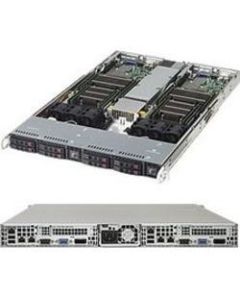 Supermicro 1028TR-T Barebone System - 1U Rack-mountable - Socket LGA 2011-v3 - 2 x Processor Support - Intel C612 Chipset - 512 GB DDR4 SDRAM DDR4-2133/PC4-17000 Maximum RAM Support - 8 Total Memory Slots  - ASPEED AST2400 Integrated