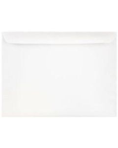 JAM Paper Booklet Envelopes #10, Gummed Seal, White, Pack Of 25