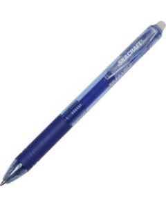 SKILCRAFT Eco-Bottle Retractable Gel Pens, 0.7 mm, 100% Recycled, Transparent Blue Barrel, Blue Ink, Pack Of 12