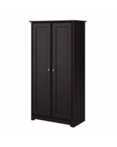 Bush Furniture Cabot Tall Storage Cabinet with Doors, Espresso Oak, Standard Delivery