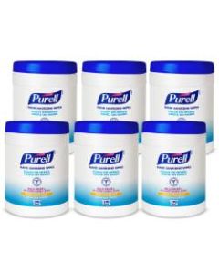 Purell Hand Sanitizing Wipes, Fresh Citrus Scent, 270 Wipes Per Canister, Pack Of 6 Canisters