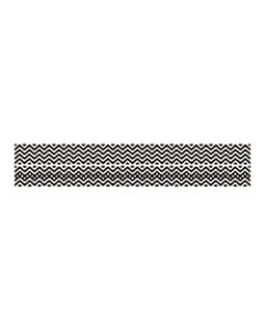 Barker Creek Double-Sided Straight-Edge Border Strips, 3in x 35in, Chevron Black, Pack Of 12