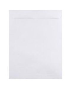 JAM Paper Open-End 12in x 15 1/2in Catalog Envelopes, Gummed Seal, White, Pack Of 25