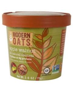 Modern Oats Oatmeal Cups, Apple Walnut, 2.6 Oz, Pack Of 12