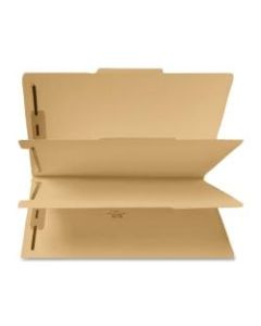 Sparco 6-Part File Folders With Fasteners, Legal Size, Manila, Box Of 25