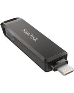 SanDisk iXpand Flash Drive Luxe For iPhone and USB Type-C Devices, 256GB, Gunmetal