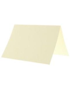 JAM Paper Blank Cards, 3 1/2in x 4 7/8in, Fold-Over, Ivory Linen, Pack Of 100