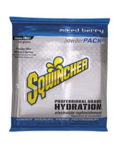 Sqwincher Powder Packs, Mixed Berry, 47.66 Oz, Case Of 16