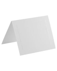 JAM Paper Blank Fold-Over Cards, Panel Border, 4 3/8in x 5 7/16in, White, Pack Of 100