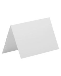 JAM Paper Fold-Over Cards, 5in x 6 5/8in, White, Pack Of 25
