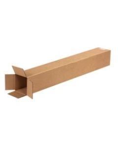 Office Depot Brand Tall Corrugated Boxes, 4in x 4in x 28in, Kraft, Bundle of 25