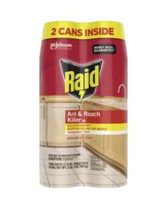 Raid Ant & Roach Killer Spray, Fragrance-Free, 17.5 Oz, Pack Of 2