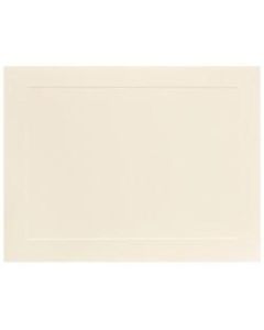 JAM Paper Blank Note Cards, Panel Border, 4 1/4in x 5 1/2in, Ivory, Pack Of 100