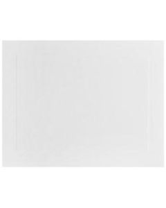 JAM Paper Blank Note Cards, Panel Border, 4 1/4in x 5 1/2in, White, Pack Of 100