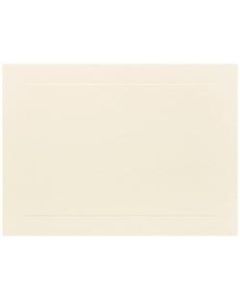 JAM Paper Note Cards, Panel Border, 4 5/8in x 6 1/4in, Ivory, Pack Of 100