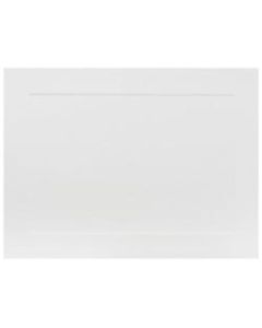 JAM Paper Note Cards, Panel Border, 4 5/8in x 6 1/4in, White, Pack Of 100
