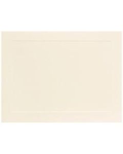JAM Paper Blank Note Cards, Panel Border, 5 1/8in x 7in, Ivory, Pack Of 100