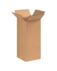 Office Depot Brand Tall Corrugated Boxes, 8in x 8in x 17in, Kraft, Bundle of 25