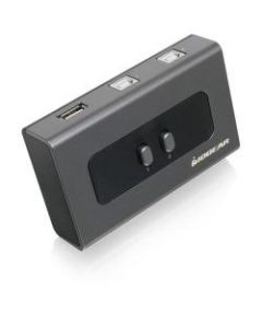 IOGEAR 2-Port USB 2.0 Peripheral Sharing Switch - USB - External - 2 USB Port(s) - 2 USB 2.0 Port(s) - PC, Mac