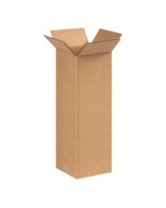 Office Depot Brand Tall Corrugated Boxes, 8in x 8in x 20in, Kraft, Bundle of 25