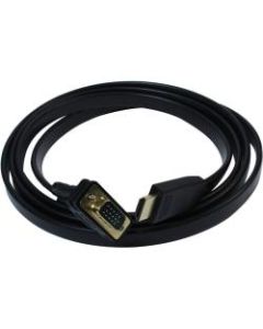 Plugable HDMI to VGA Active Adapter Cable - First End: 1 x HDMI Male Digital Audio/Video - Second End: 1 x HD-15 Male VGA - Supports up to 1920 x 1080 - Black