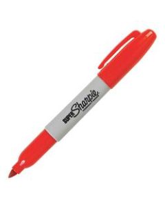 Sharpie Super Permanent Marker, Fine Point, Red Ink