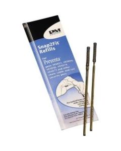 PM Snap2It Brass Refills - Medium Point - Black Ink - Acid-free, Water Resistant, Water Proof - 2 / Pack