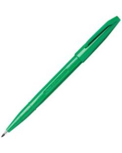 Pentel Fiber-tipped Sign Pens - Bold Pen Point - Green Water Based Ink - Fiber Tip - 12 / Dozen